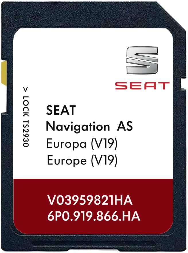 Seat Navigation AS MIB2 v19 SD Karte Europa | Teilenummer: 6P0919866HA
