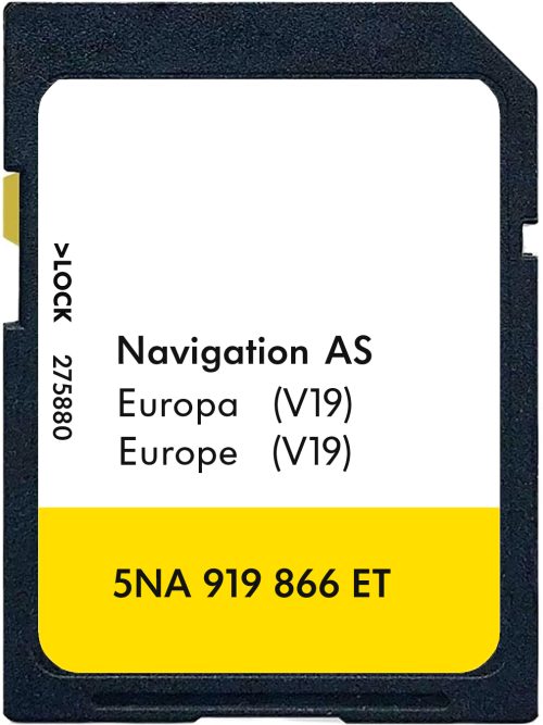 VOLKSWAGEN DISCOVER MEDIA MIB2 AS V19 SD-Karte Europa 32GB | Teilenummer: 5NA919866ET