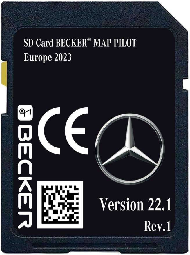 Mercedes-Benz Becker Map Pilot v22.1 Rev1 SD-karten Europa 2022-2023