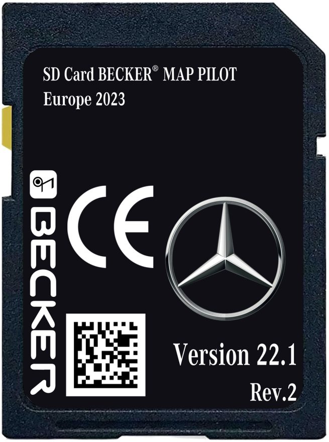 Mercedes-Benz Becker Map Pilot v22.1 Rev2 SD-karten Europa 2022-2023
