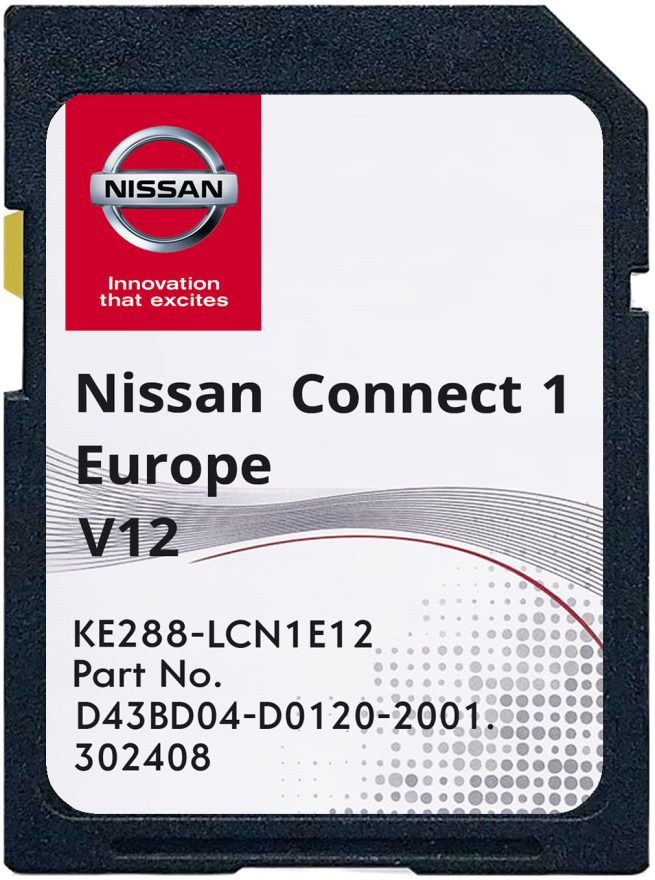 Nissan Connect 1 v12 SD-Karte Europa | Teilenummer: KE288-LCN1E12