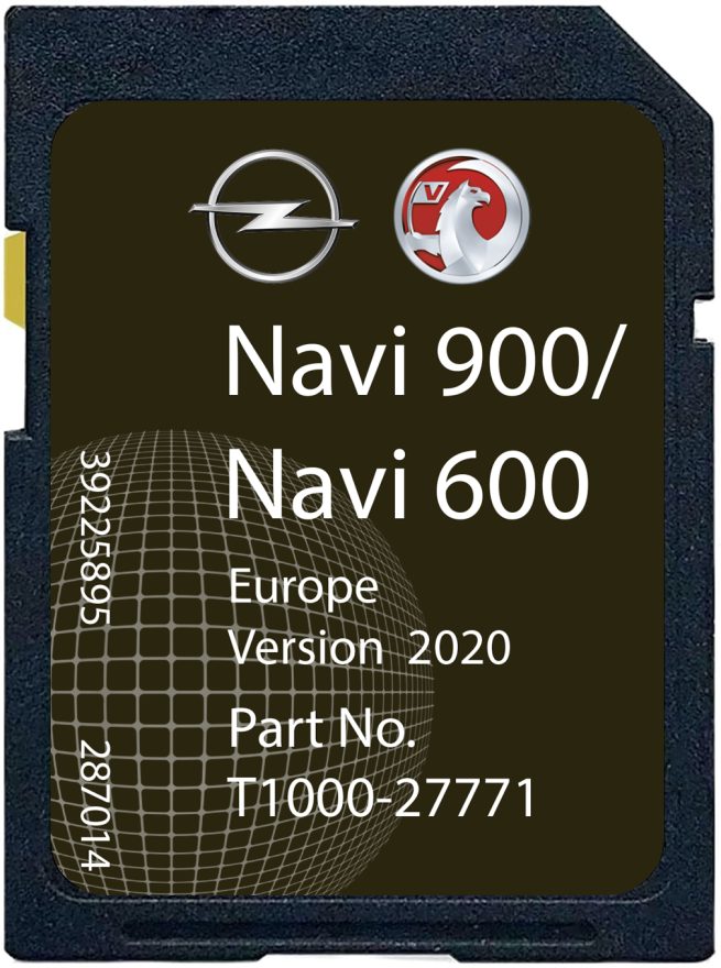 Opel / Vauxhall / Chevrolet 600/900 SD-Karte Europa Teilenummer: T1000-27771